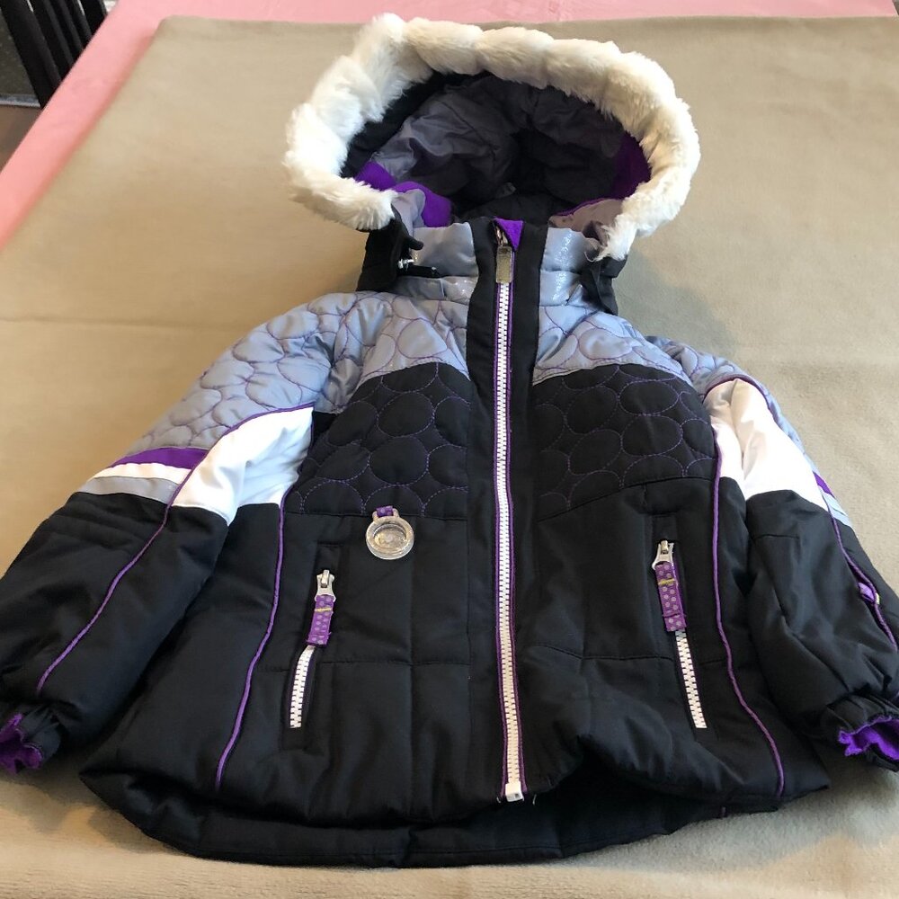 Obermeyer Kids Winter/Ski Multicolor Jacket w/Detachable Hood Size 3